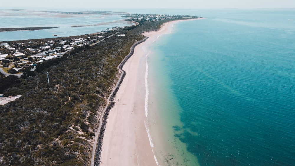 aerial view of beach during daytime