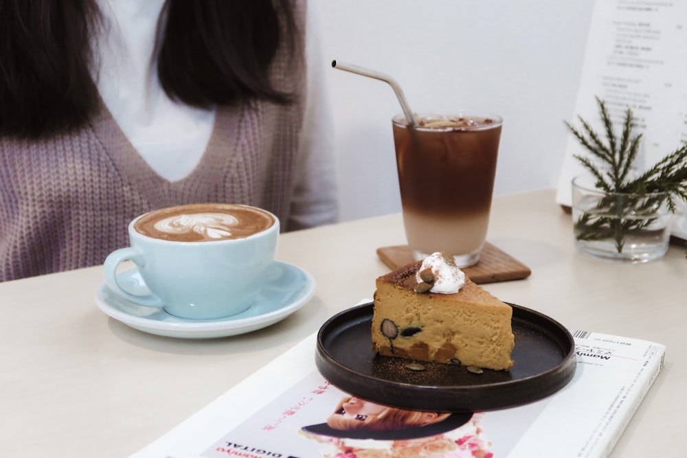 chocolate ice cream on white ceramic saucer