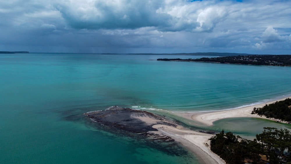 aerial view of beach during daytime