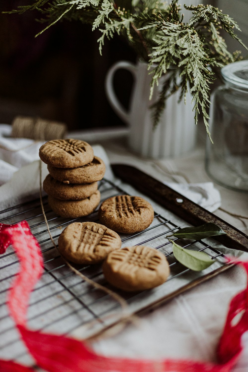 cookies on white ceramic plate