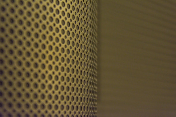 Close-up of the perforated vinyl showcasing its elegant design.