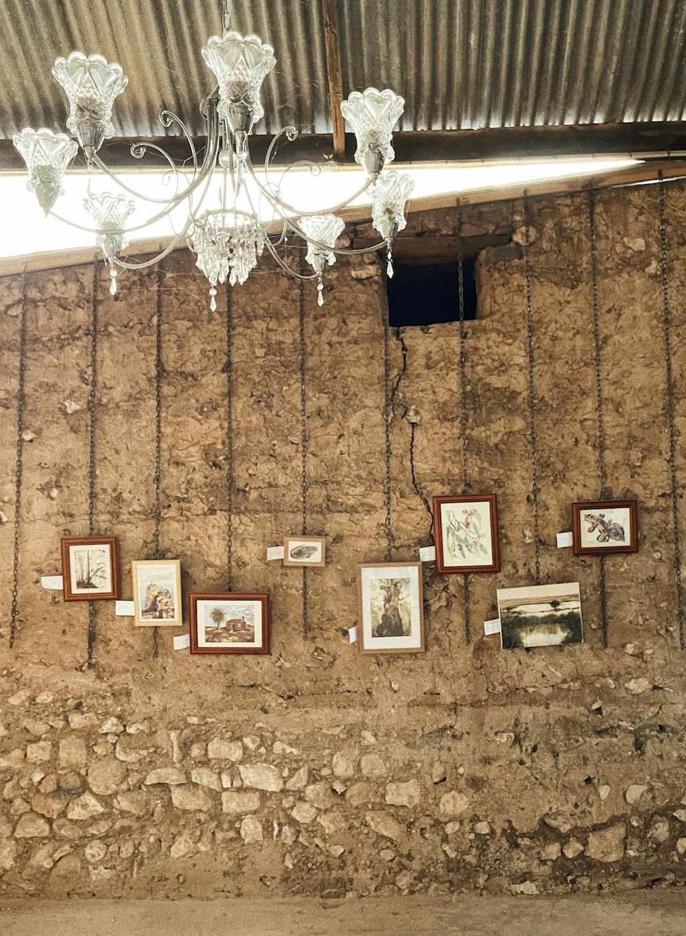 white and brown pendant lamps