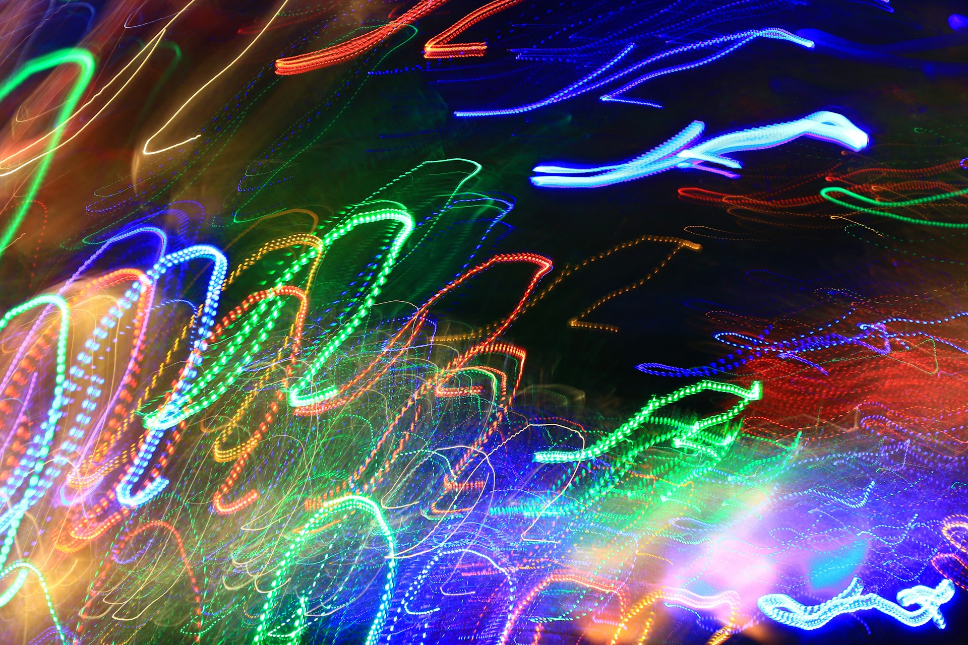 red green and blue lights