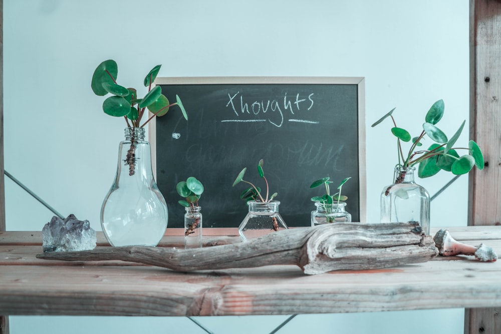 clear glass bottle on table