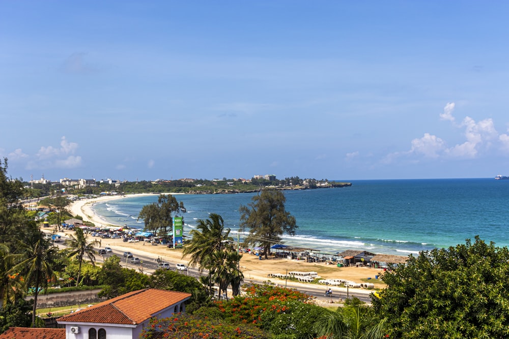 aerial view of beach during daytime