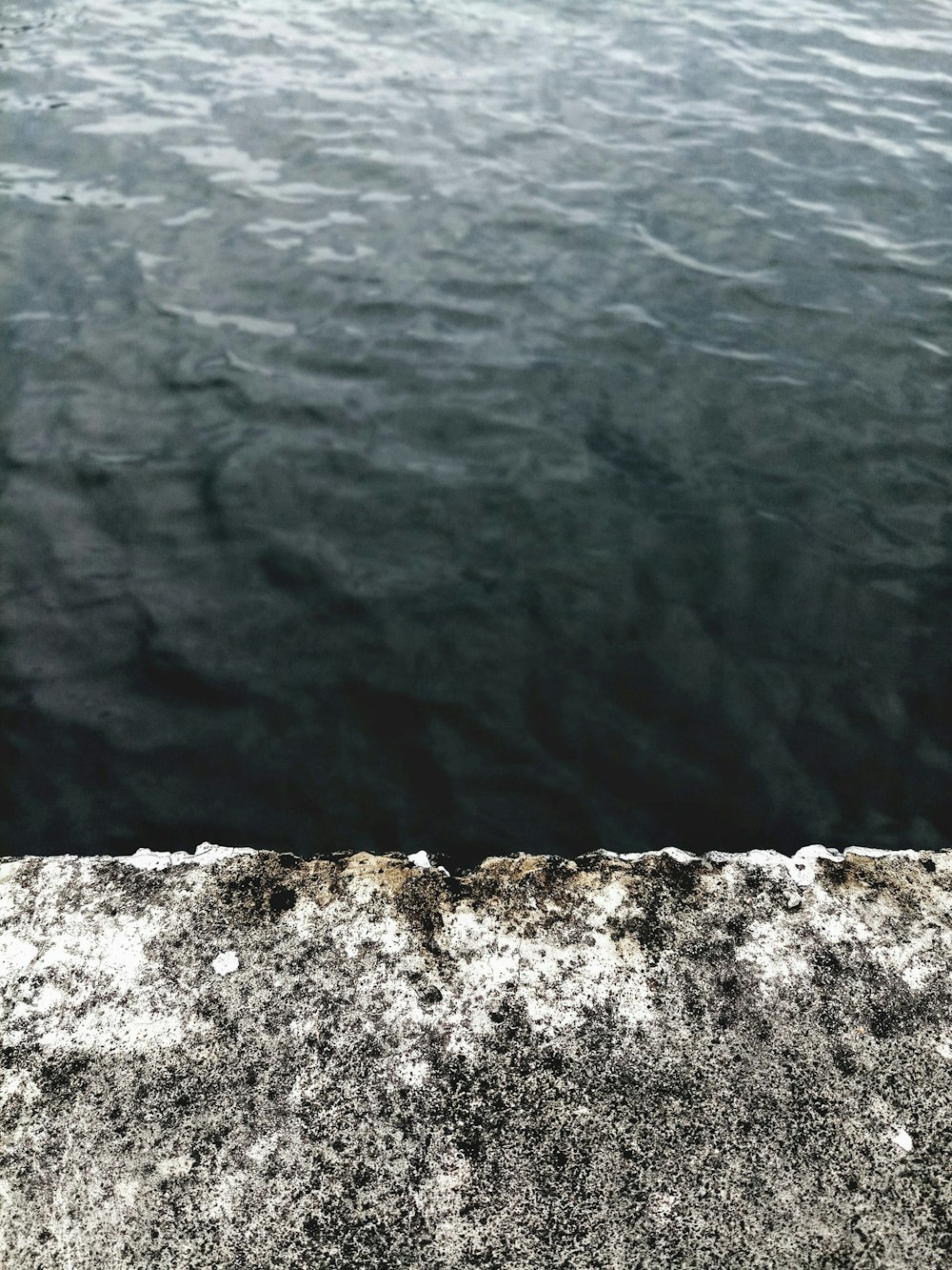 gray rock near body of water during daytime