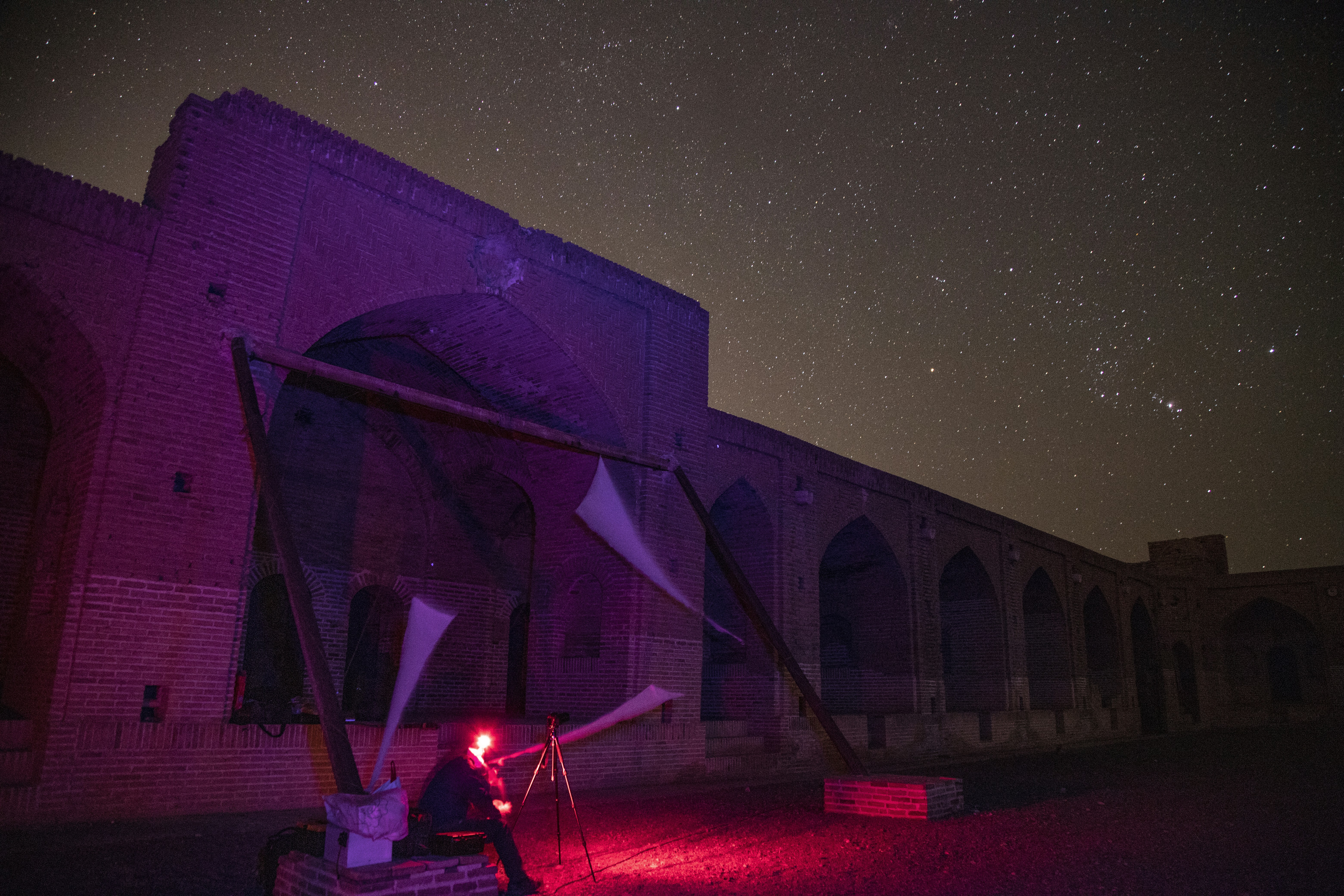 lighted bridge during night time