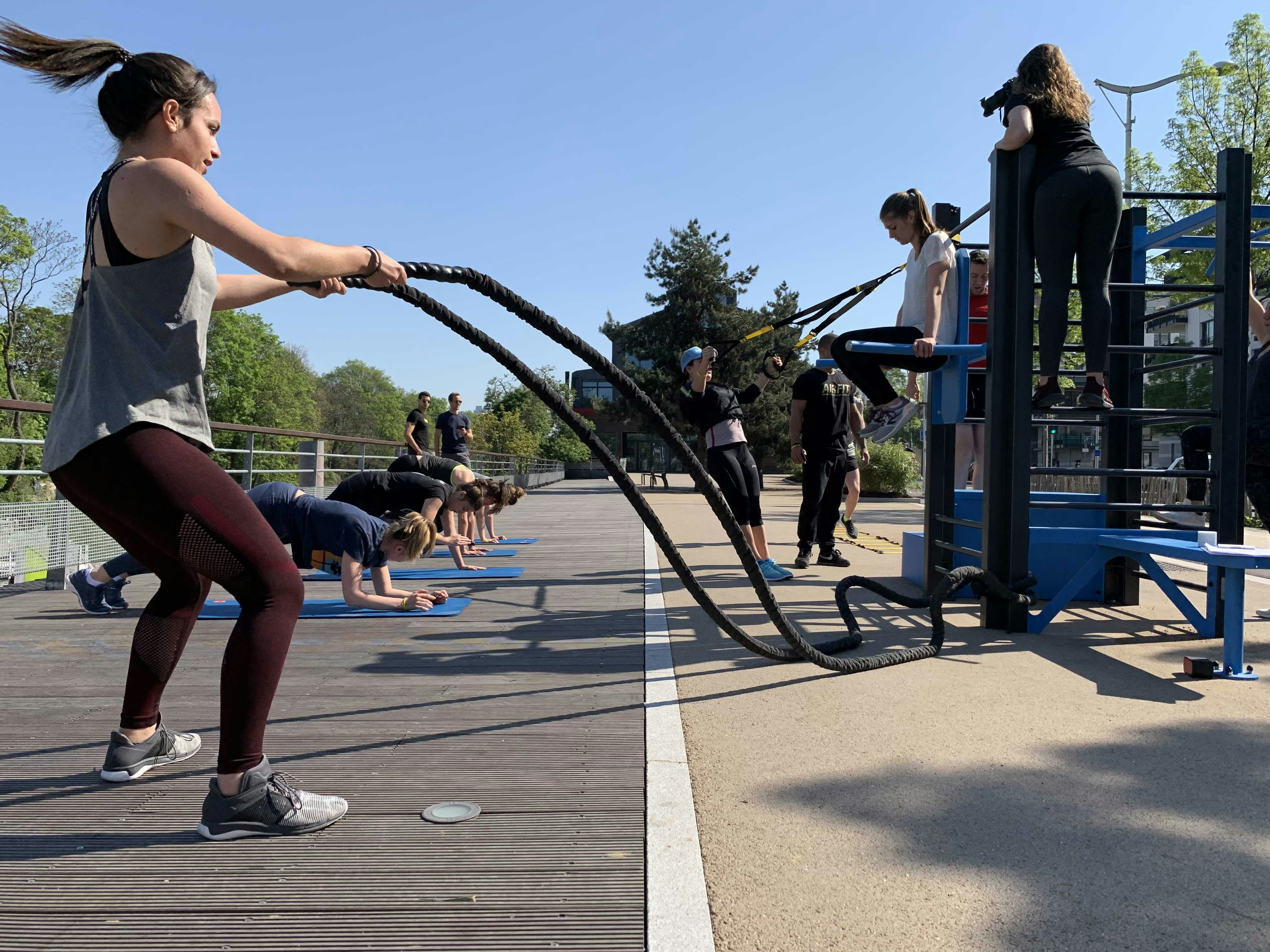Hustle Athletic boot camp training — group fitness in Summerside PEI