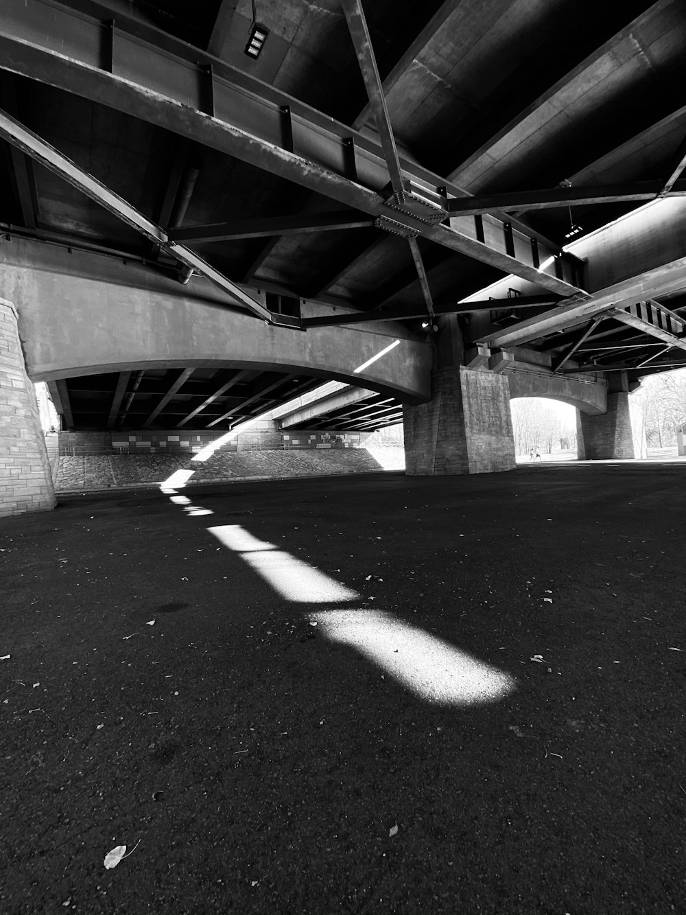 grayscale photo of empty road