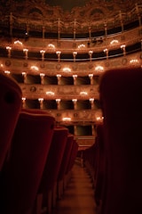 red and gold theater seats