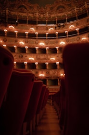 red and gold theater seats