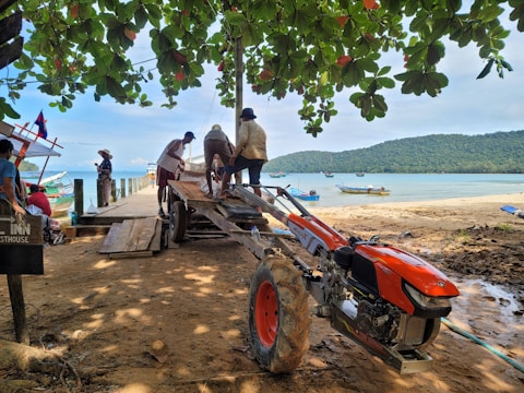 A group of maritime agents discussing a project.