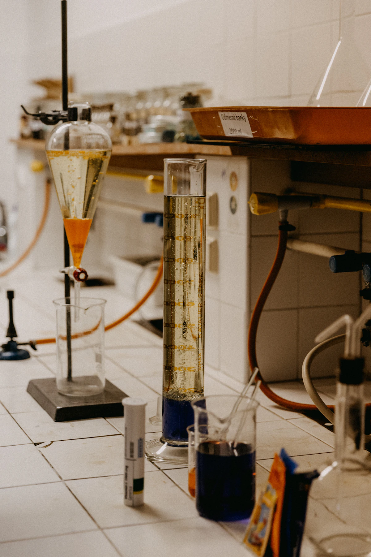 Scientific analysis equipment in a testing laboratory