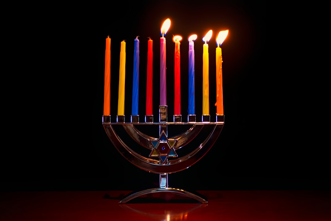 What are the rules for an outdoor display menorah?