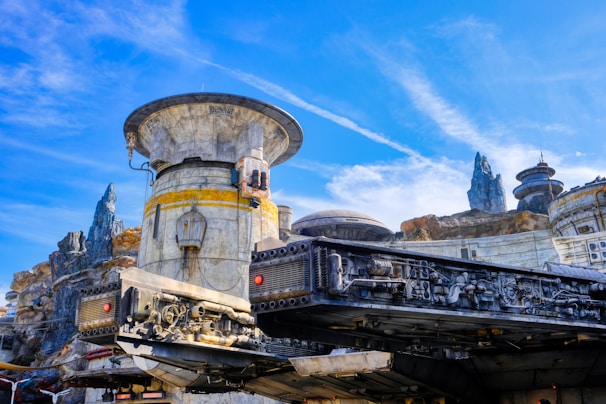 An artistic representation of a sci-fi fantasy scene with intricate details.