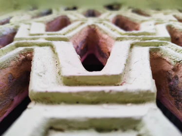 Close-up of textured materials and color palettes used in a recent architectural project.