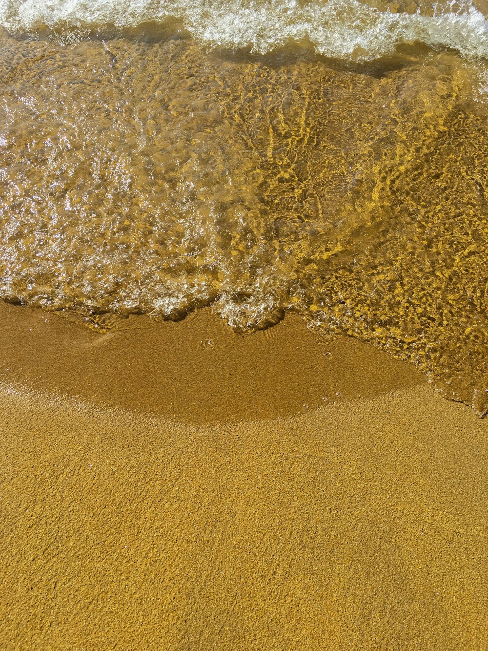 brown sand and body of water