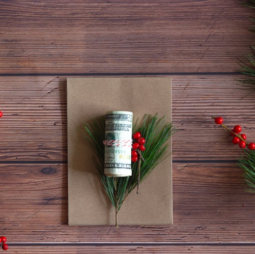 red and green plant on brown wooden wall