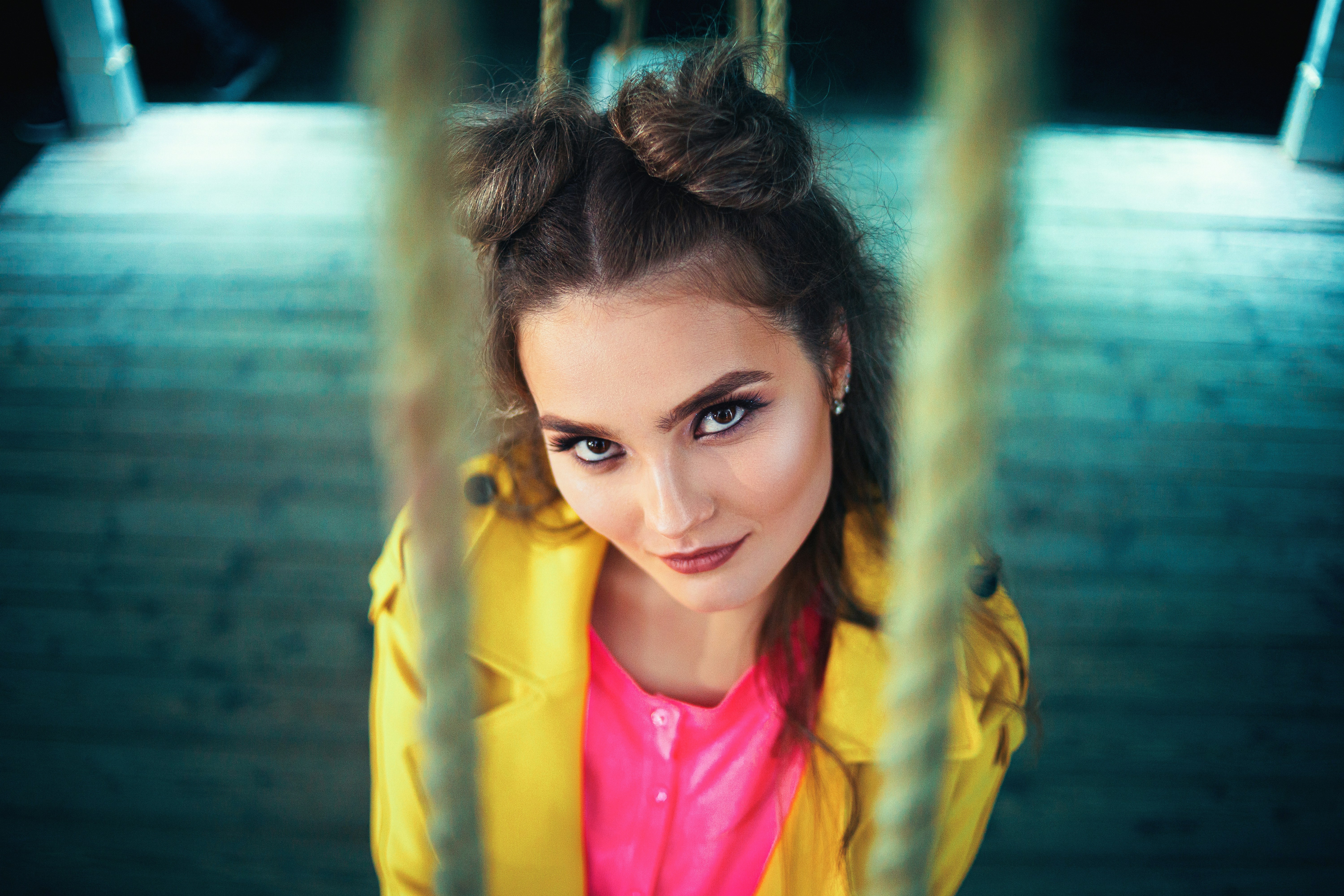 Woman in yellow jacket smiling photo – Free Girl Image on Unsplash