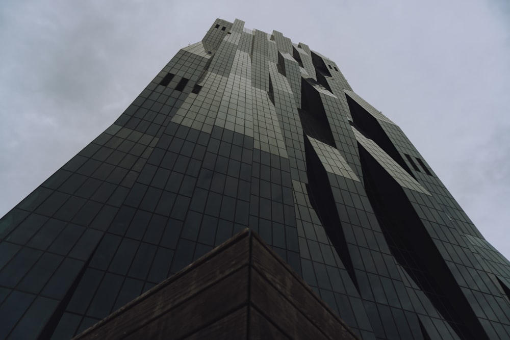 low angle photography of high rise building