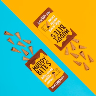 Stacked Emmuny Bites packs showcasing the brand’s premium packaging design.