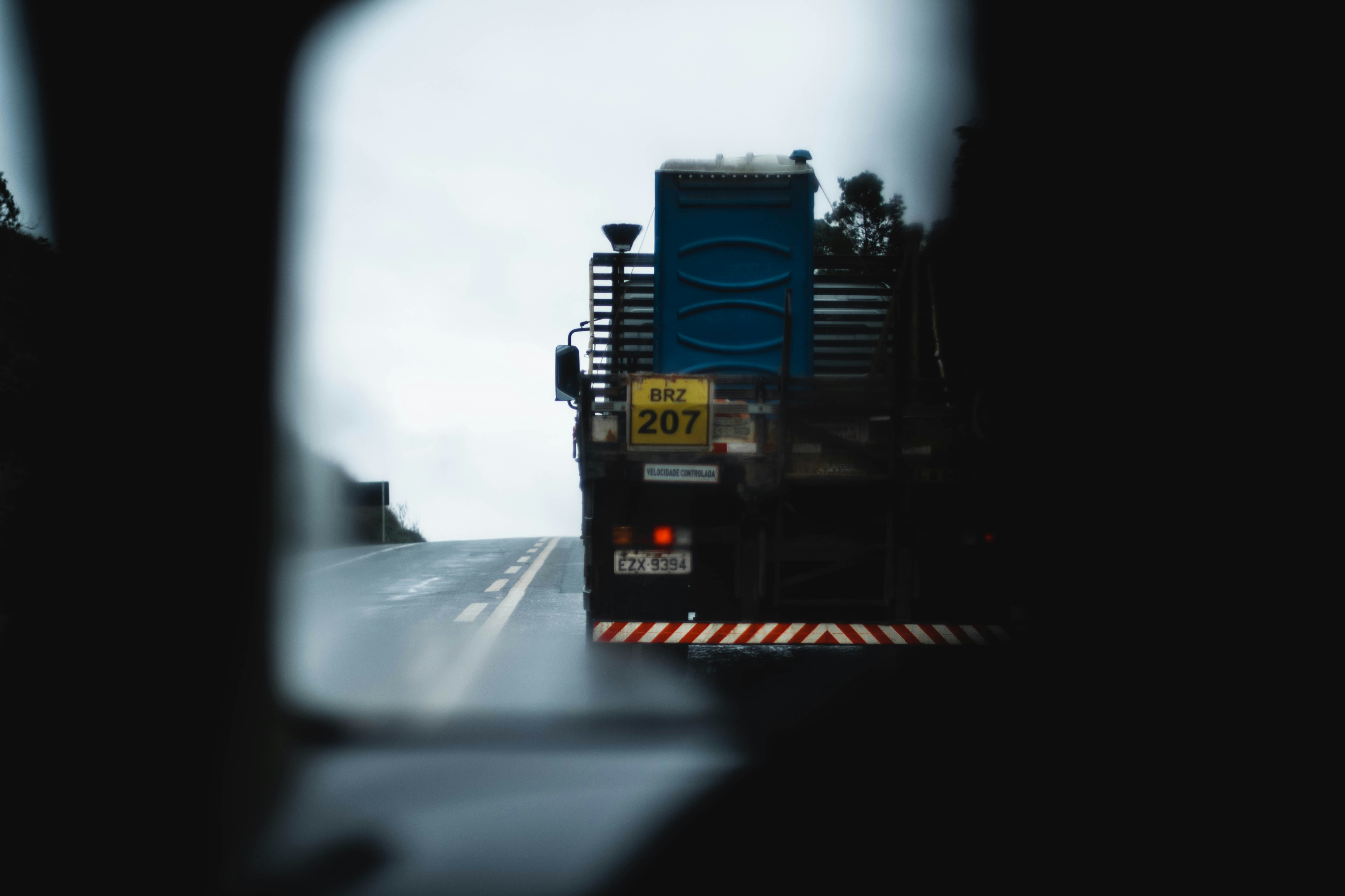 Safe distance from truck
