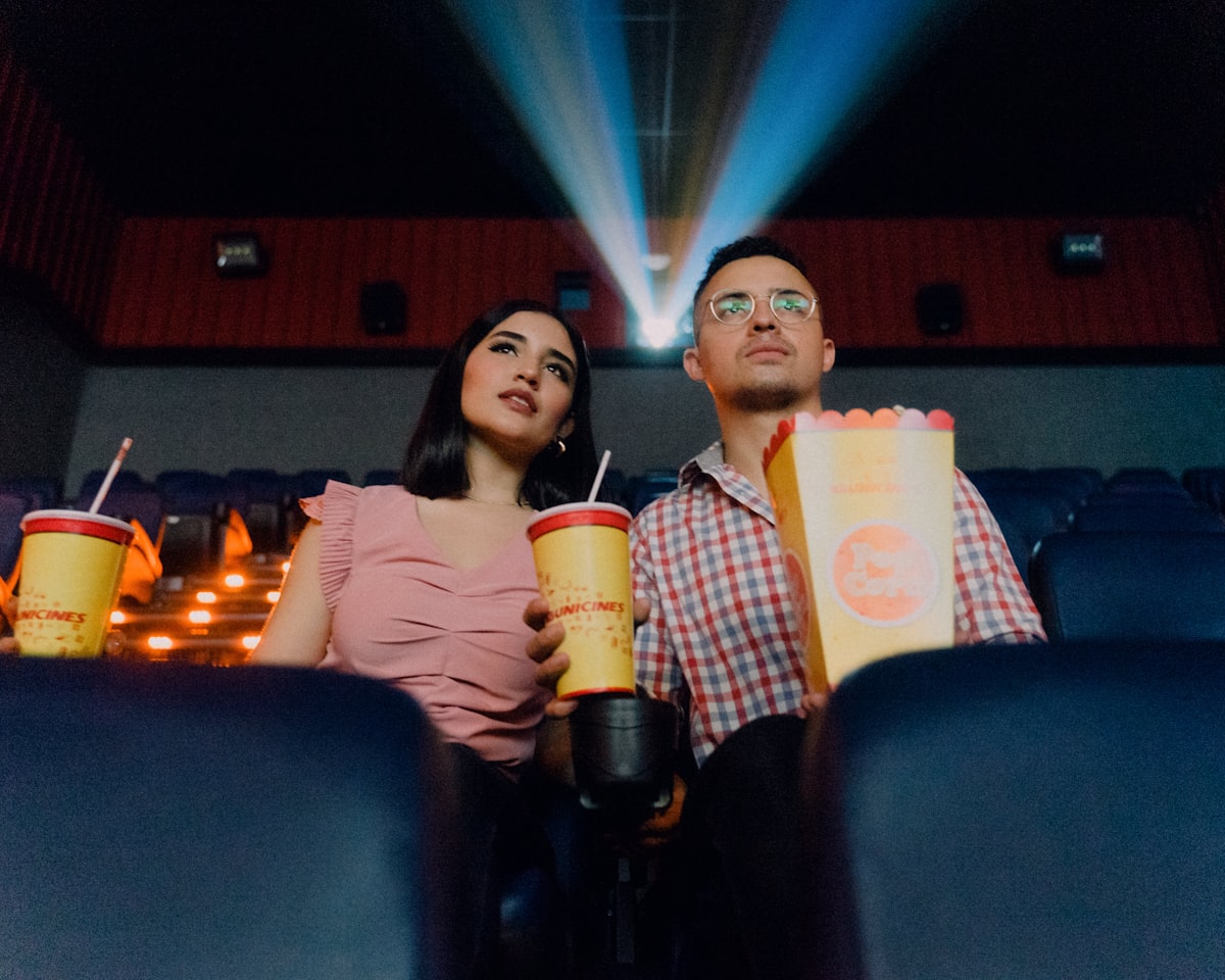 A couple at the movies