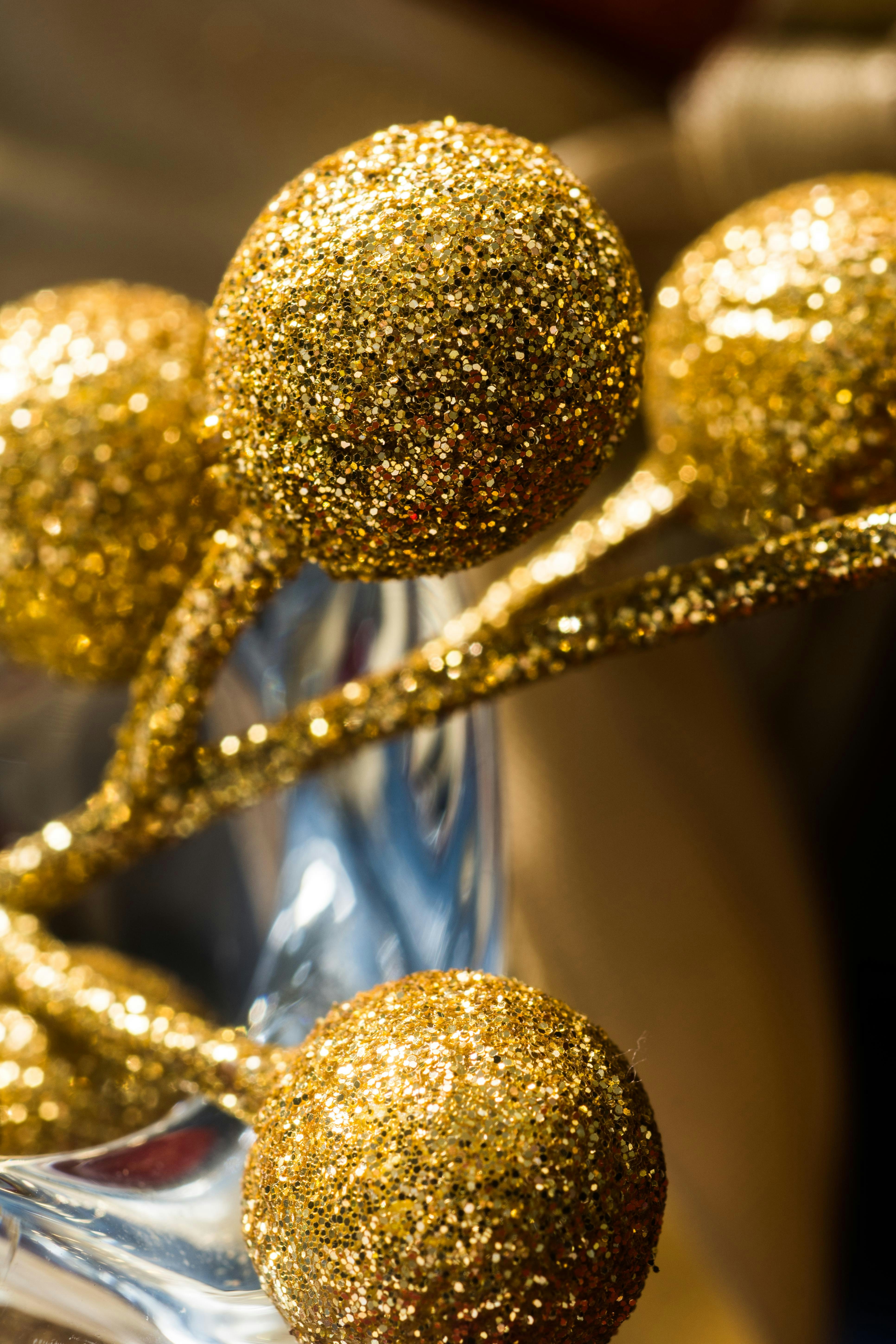 Glitter Floral Sticker