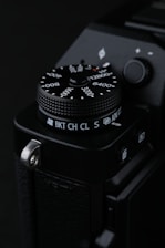black nikon dslr camera lens