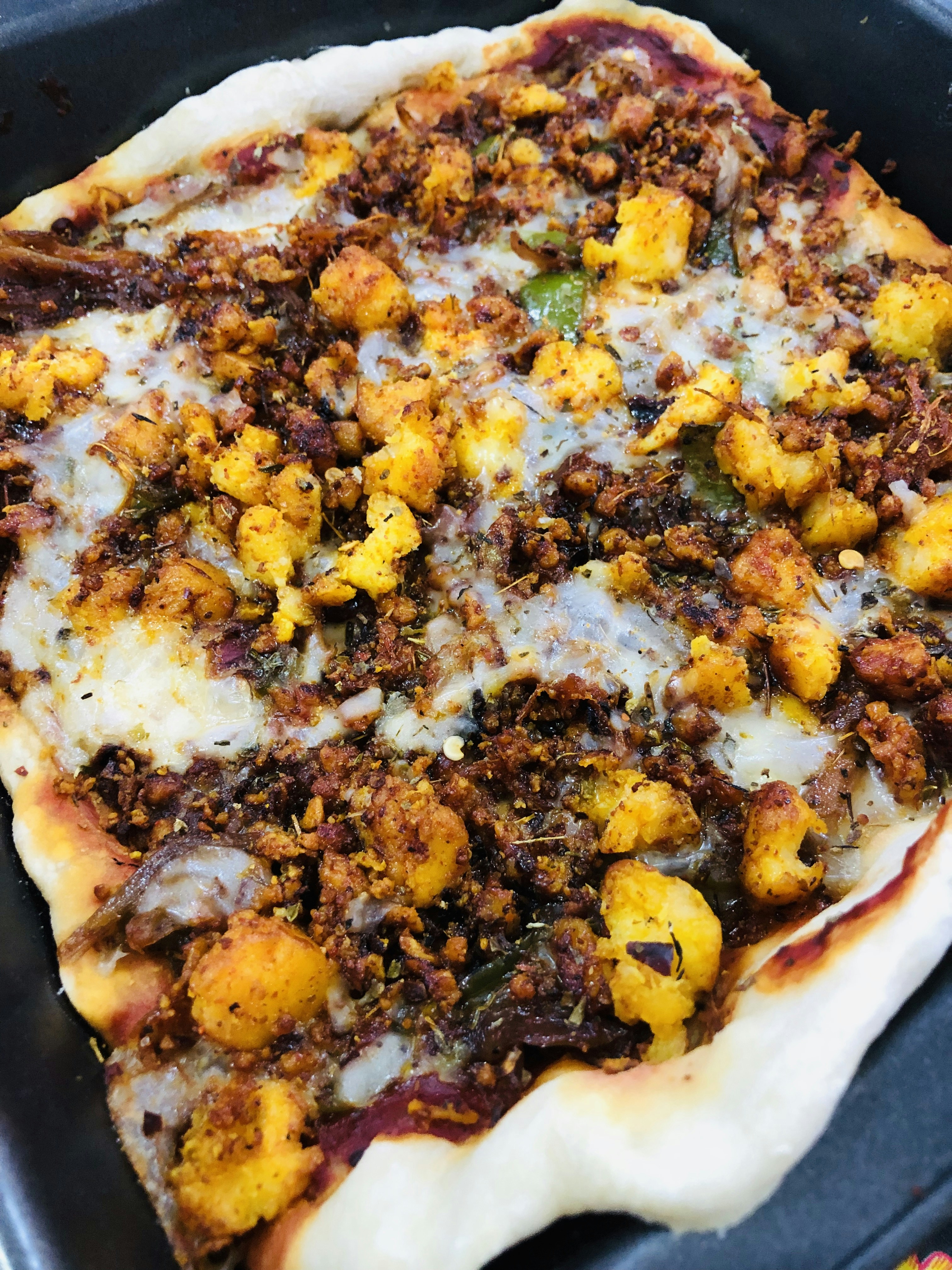 Pizza Keto à la Pâte de Chou-Fleur Croustillante
