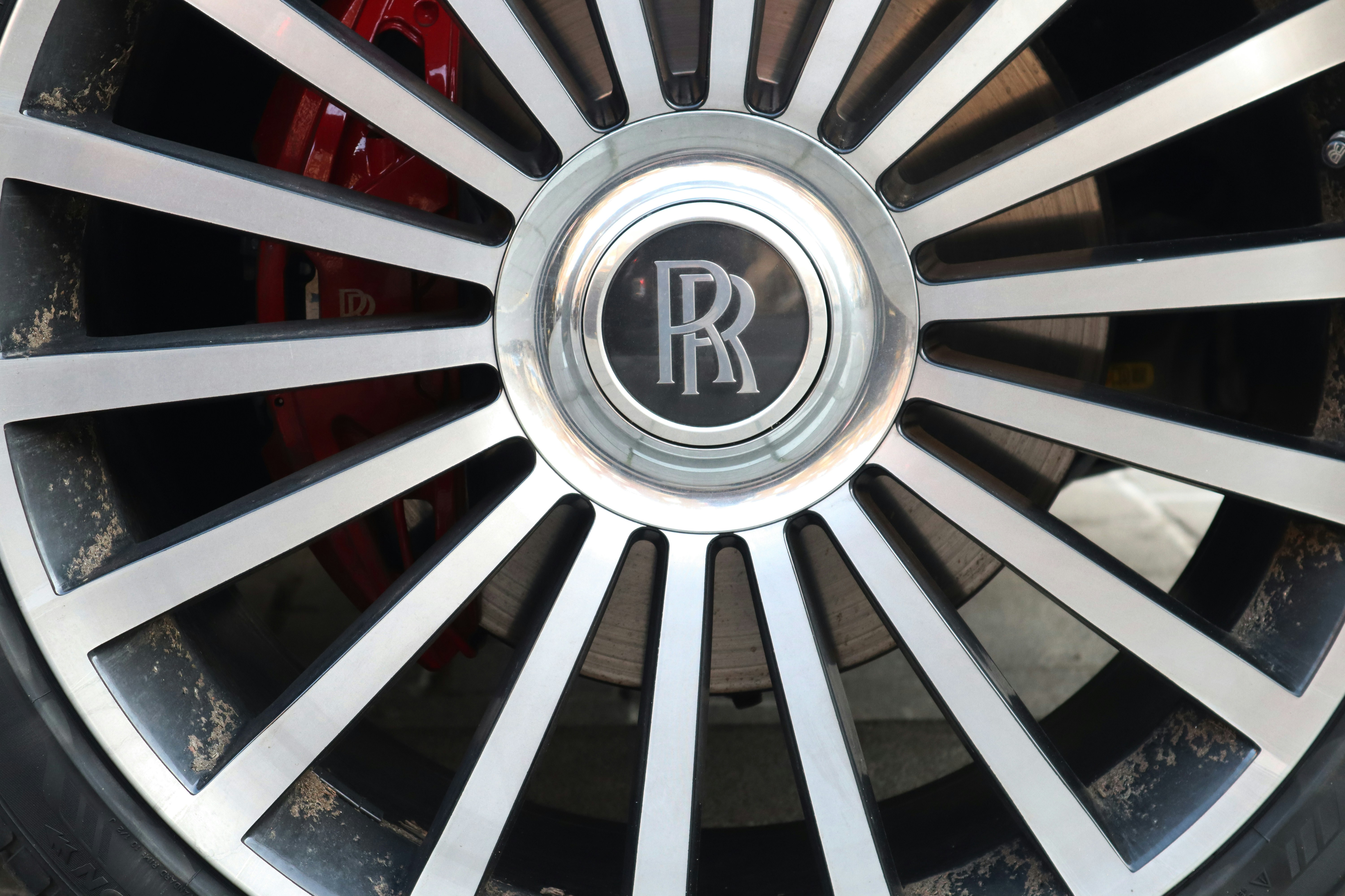 grey and red metal frame