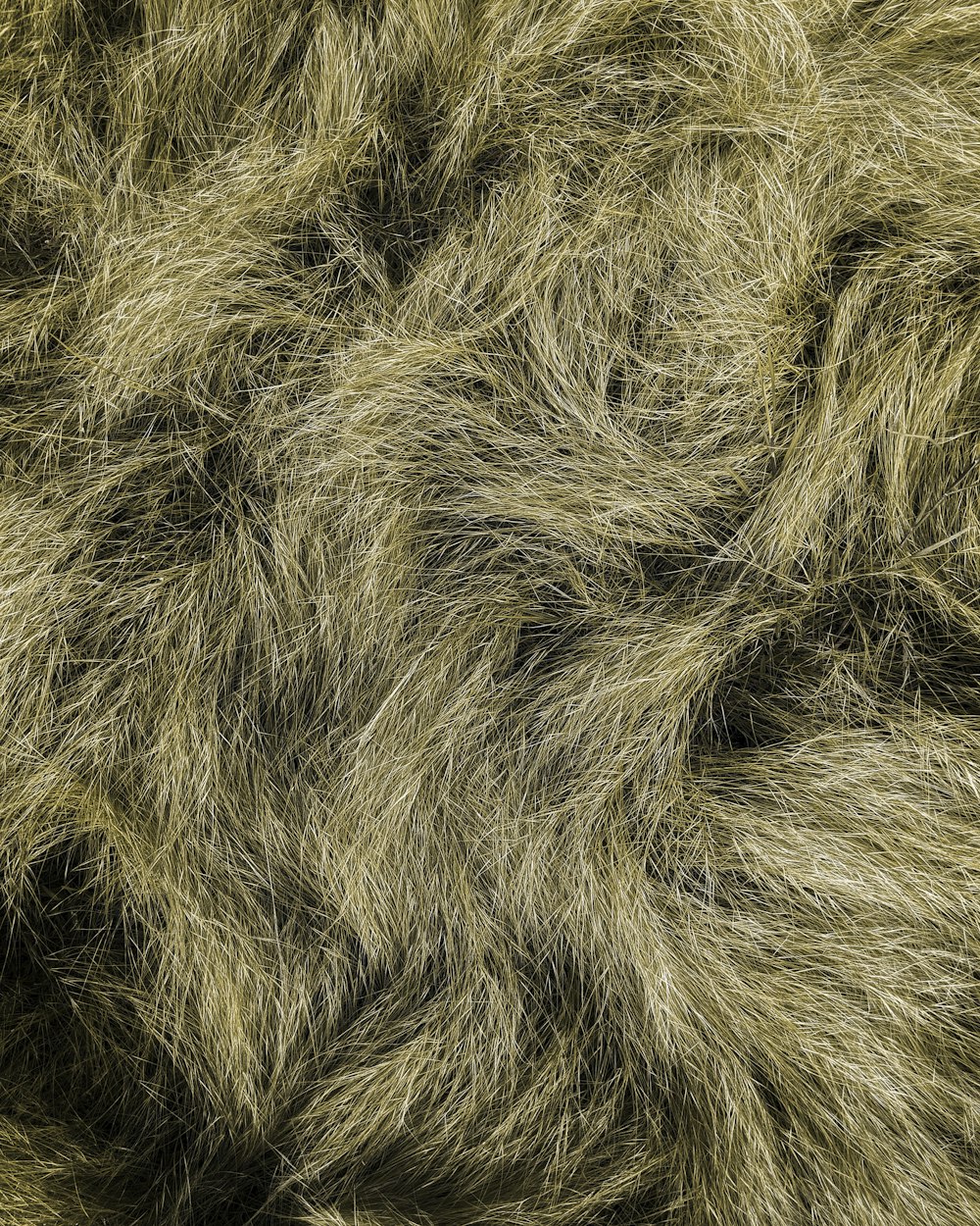 brown and black fur textile