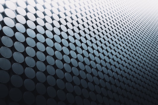 black and white polka dot textile