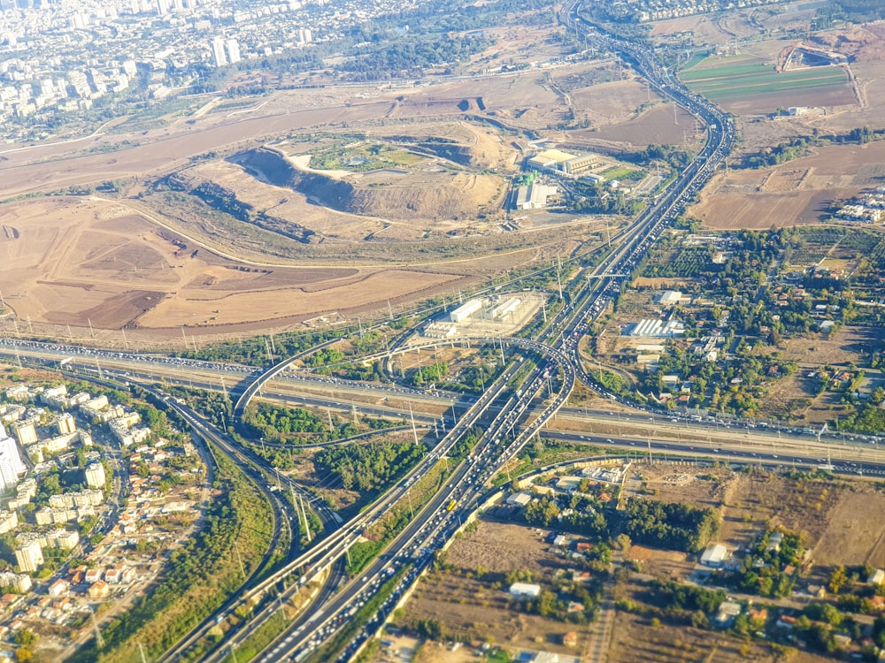 aerial view of green grass field during daytime