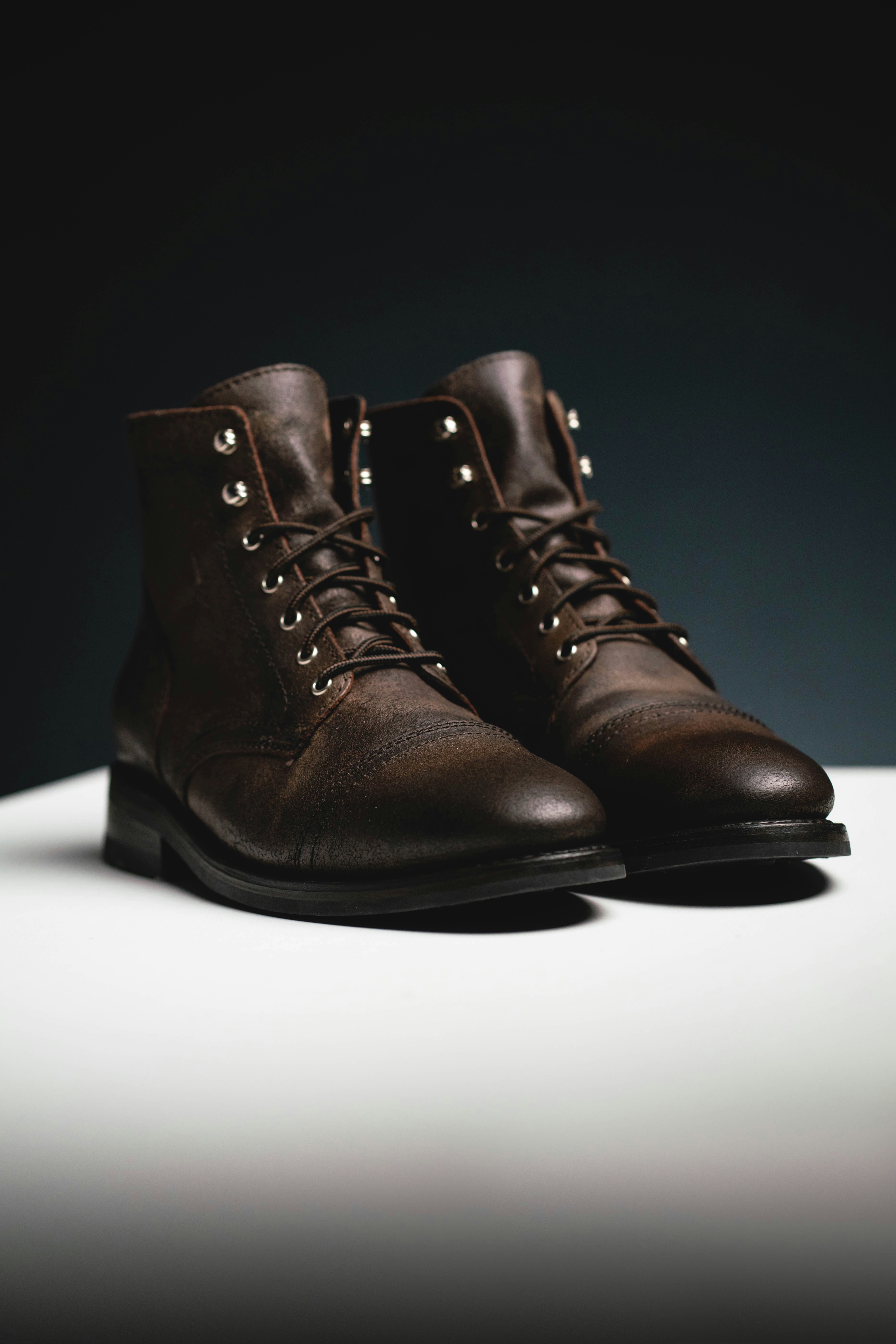 Matte Leather Boots