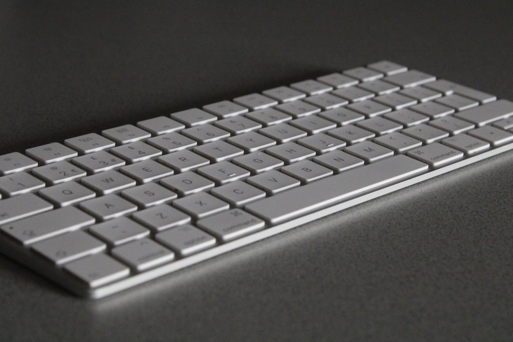 silver and white computer keyboard