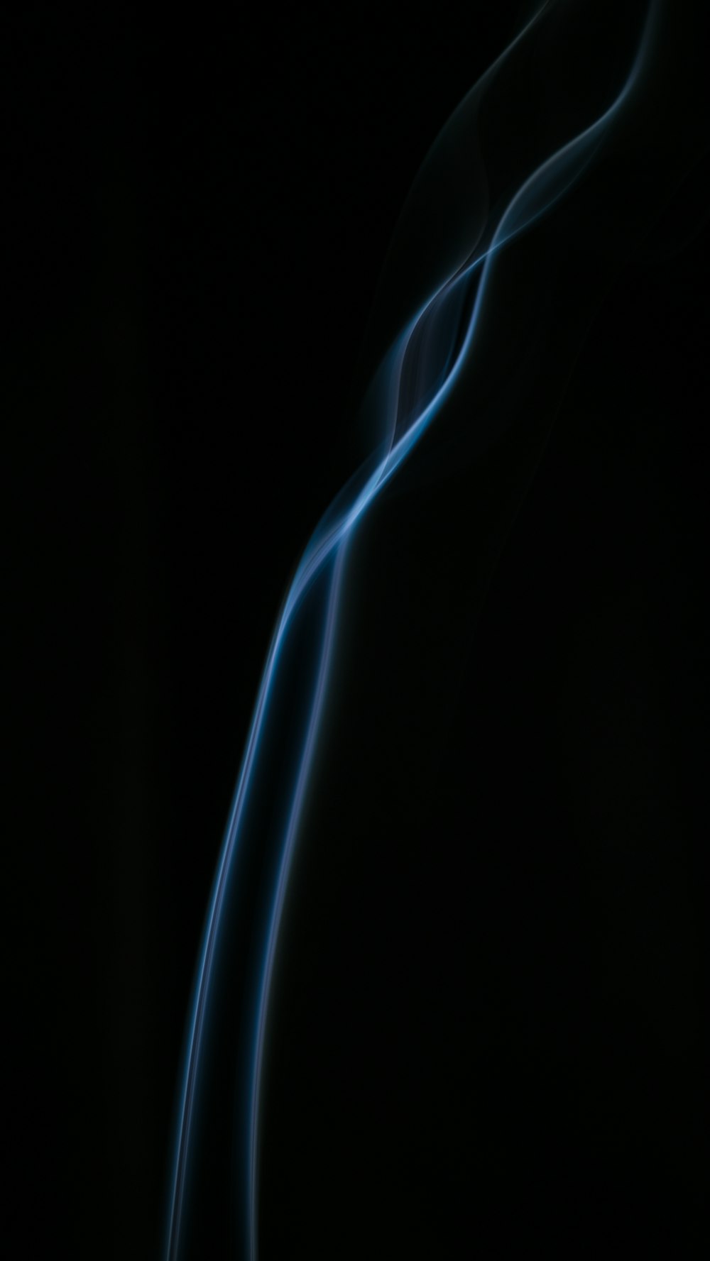 white smoke in dark room