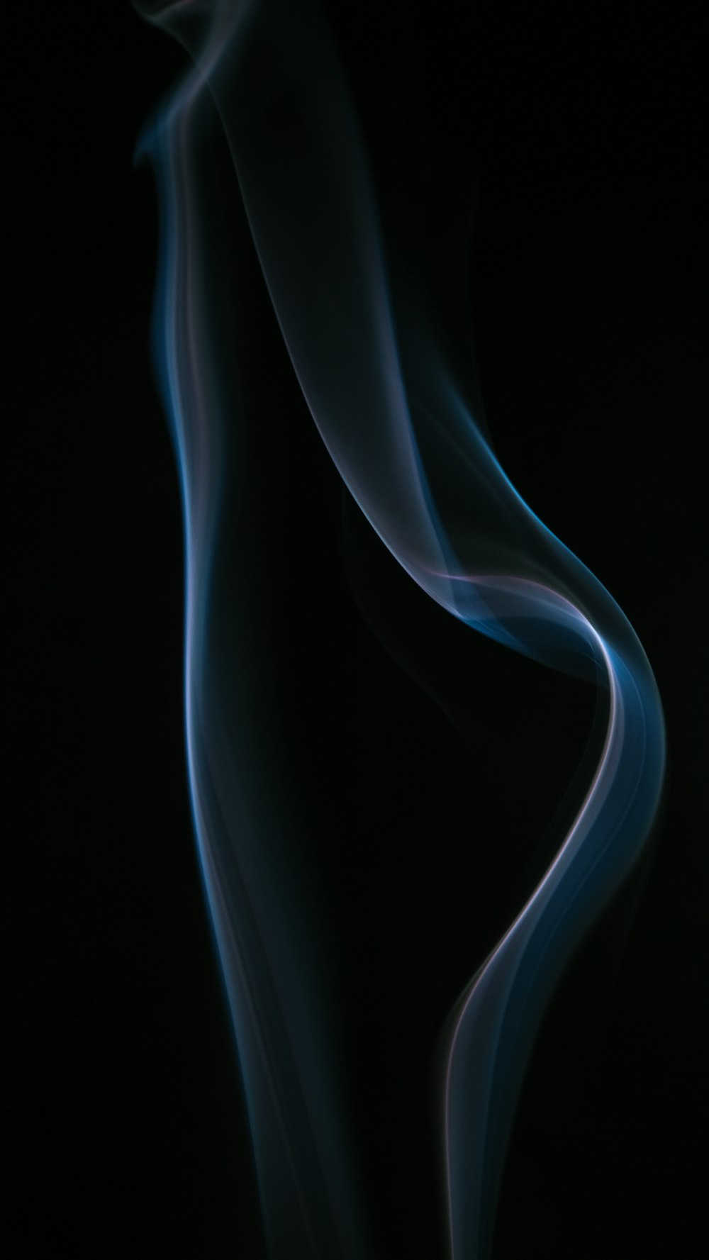白と青の煙のイラスト