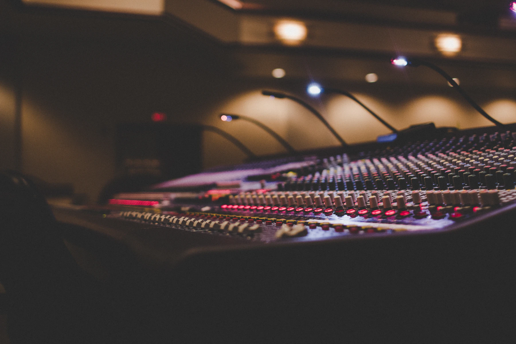 Professional mixing console used as representative service imagery