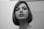 grayscale photo of womans face