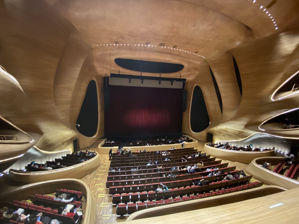 personnes assises sur des chaises à l’intérieur du stade