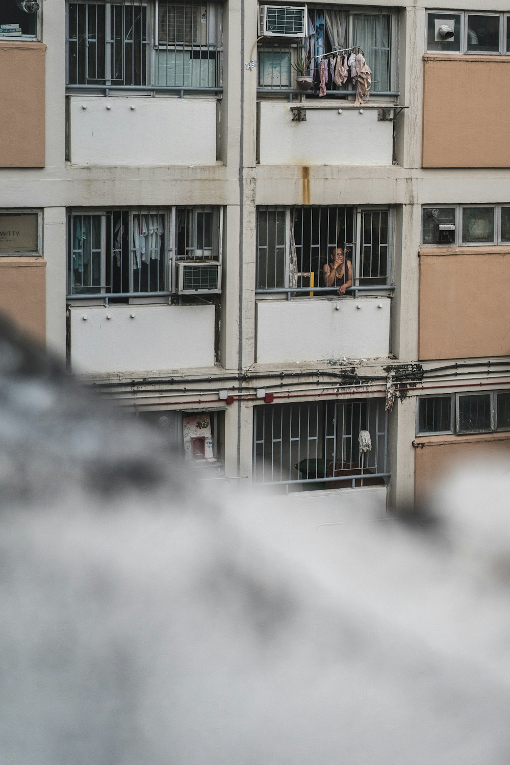 brown and white concrete building