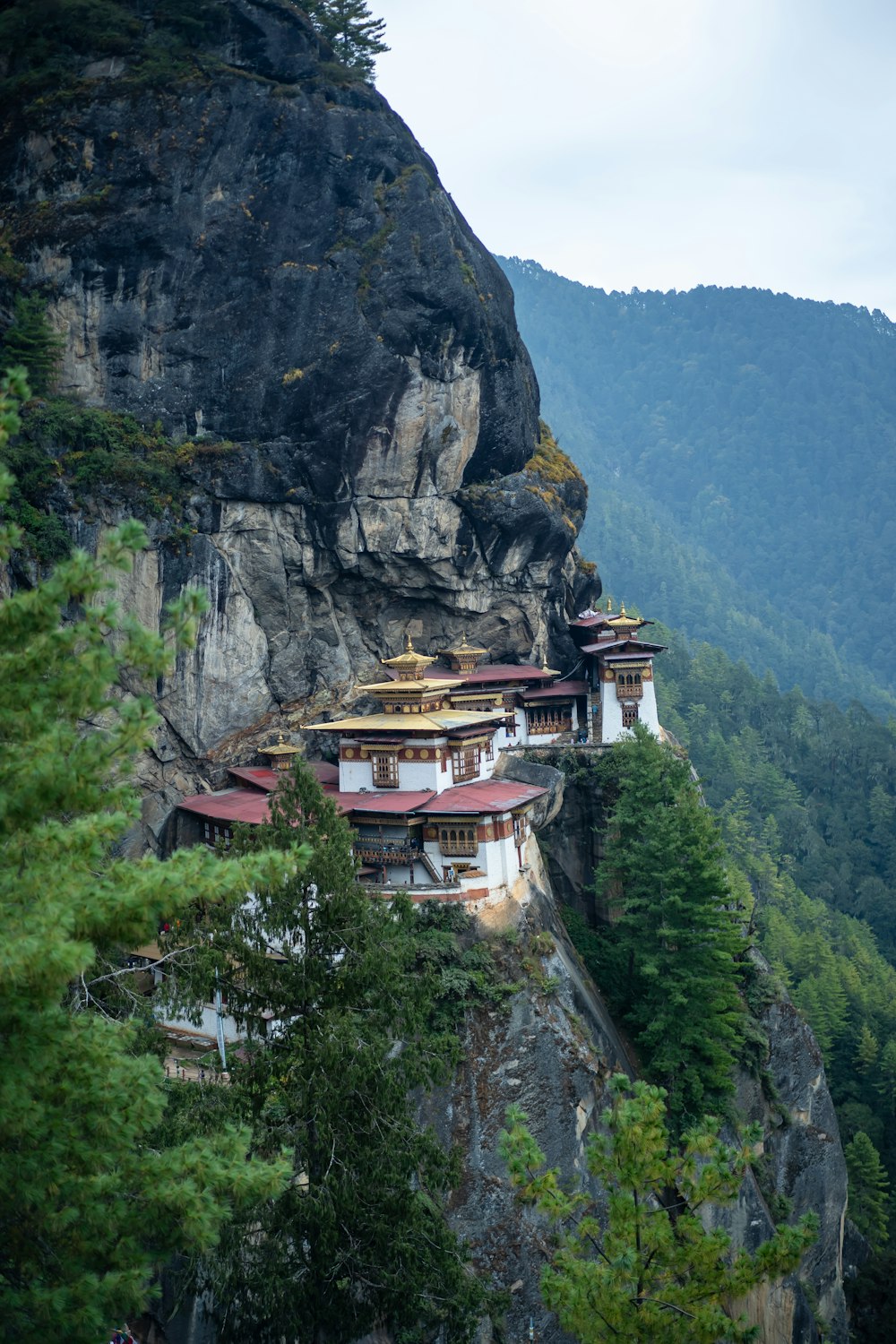 white and brown concrete house on mountain during daytime