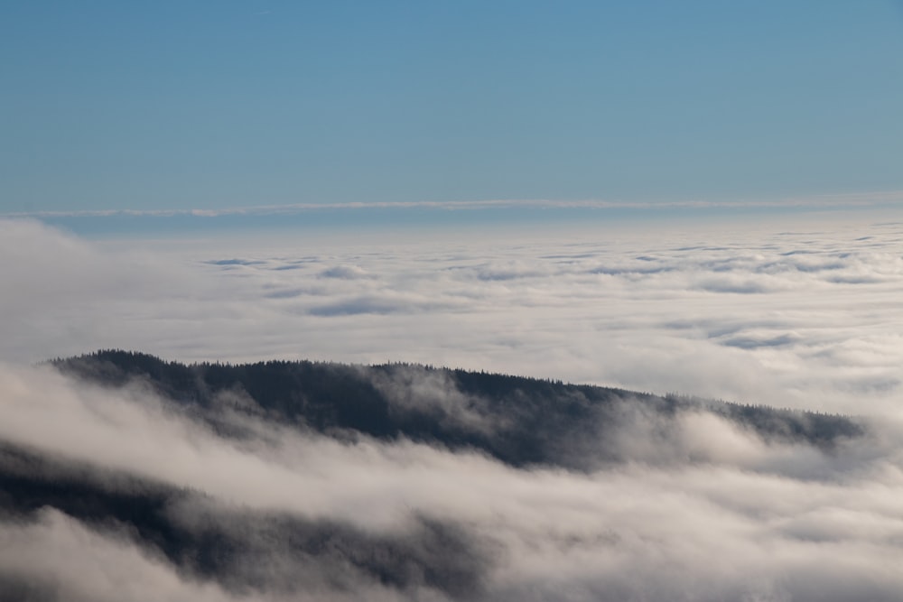 aerial view of white clouds and blue sky during daytime