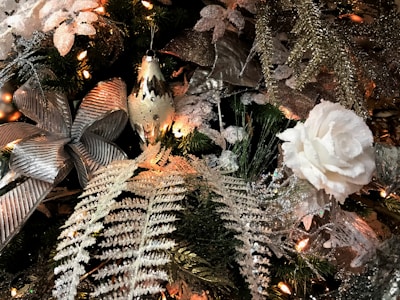 Festive decorations for a wedding celebration.