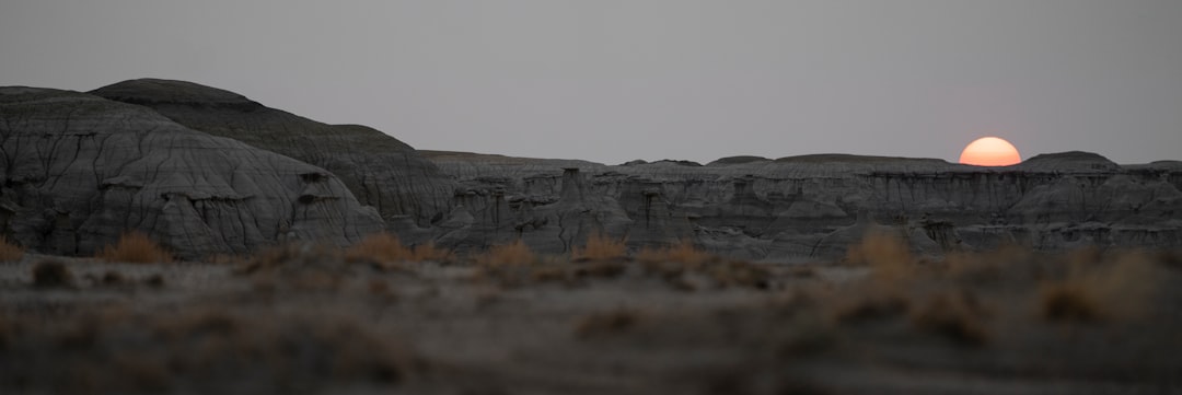 gray rock formation under white sky during daytime