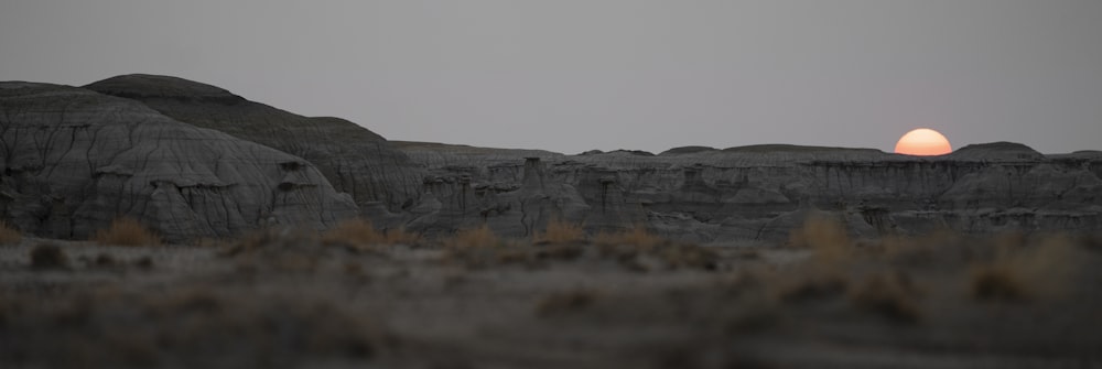 gray rock formation under white sky during daytime
