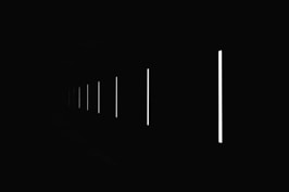 black line on white background