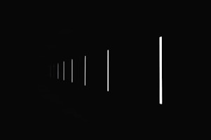 black line on white background