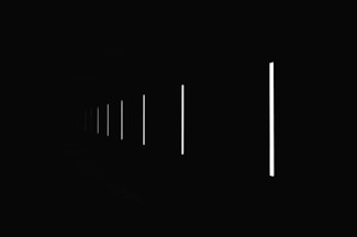 black line on white background